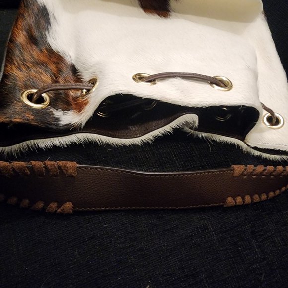 Stylish Cowhide Tote Bag - Picture 5 of 8